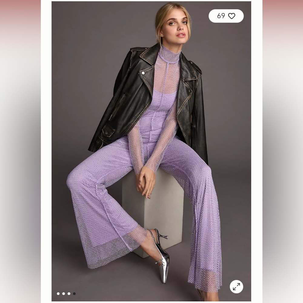 NWT Sunday in Brooklyn Rhinestone Jumpsuit - Picture 4 of 12